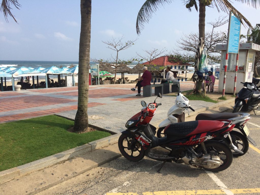 My Khe beach motorbike parking