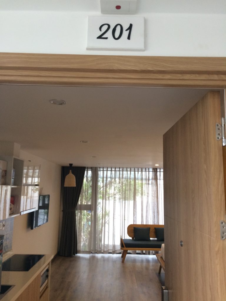 Bella Apartment in Danang, room 201, entrance